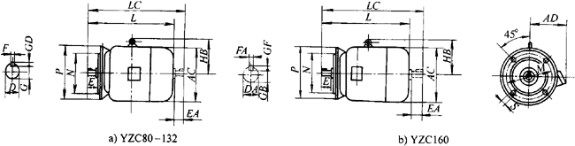 YZCϵеஐ늄әC(j)γߴ磨H80160mm